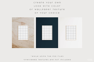 MINIMALIST Light Wood Frame Mockup