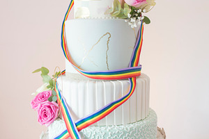 Wedding cake isolated lgbt featuring background, birthday, and blue
