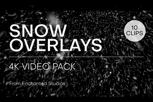 Snow Overlay Loops - 4K Video Pack