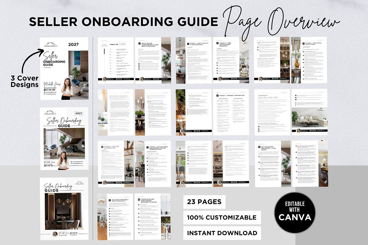 Realtor Onboarding Kit Canva Bundle, a Marketing Template by CreativeVinesStore (Photo 8 of 16)