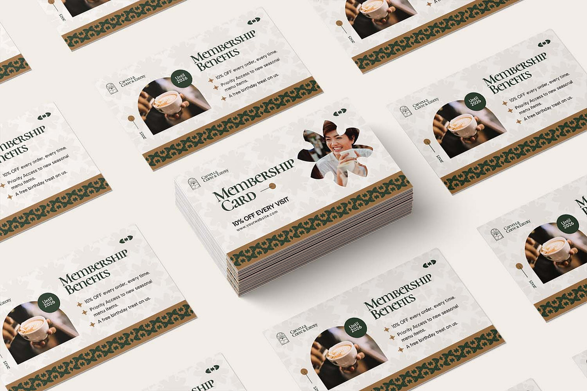 Cafvella - Membership Card, a Card Template by Fannan Studio (Photo 3 of 3)