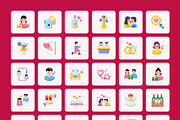 150 Valentine Day Icons, an Emoji Icon by Prosymbols (Thumbnail 8 of 8)