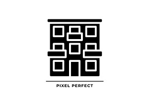 Apartment black glyph icon, an Icon by IMG Visuals