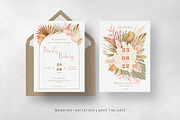 Bohemian Dried Foliage Wedding Suite, an Invitation Template by BlueRobinDesignShop (Thumbnail 16 of 17)