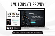 Law Firm Canva Website Template, a Landing Page Template by Kromatic Design Studio (Thumbnail 3 of 8)