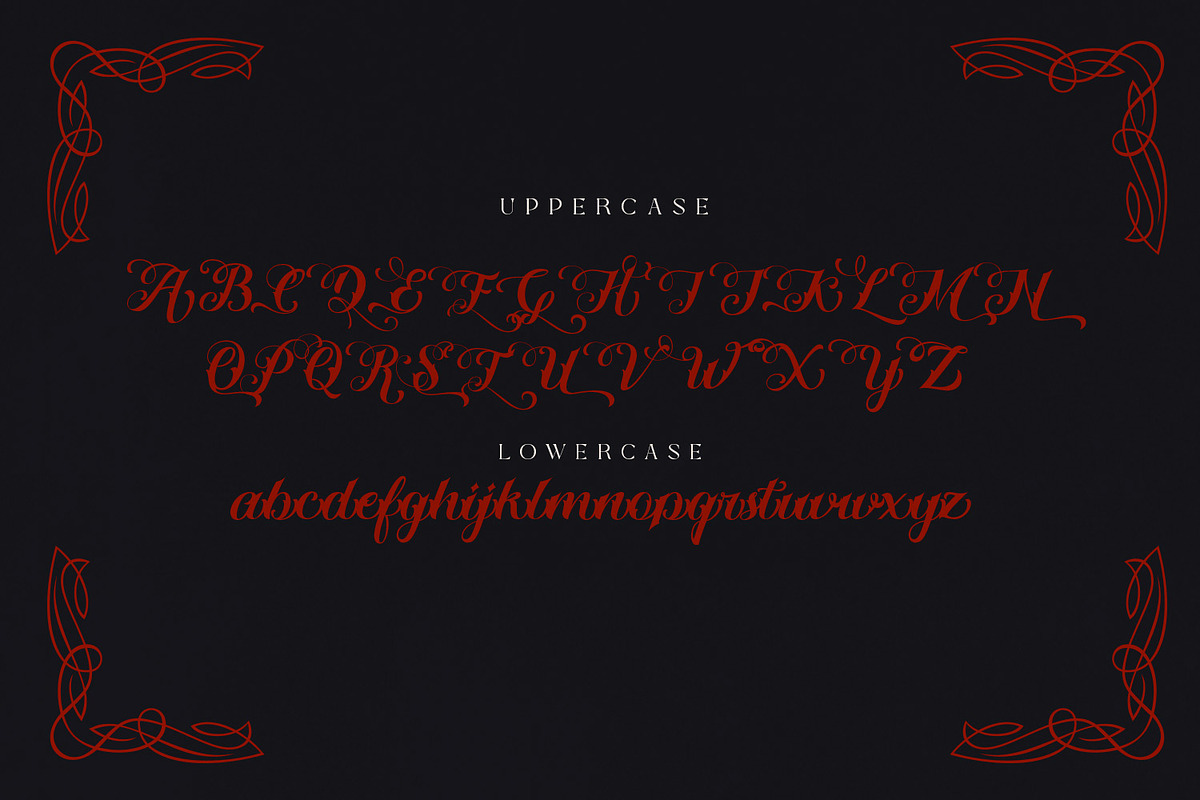 Carpellon - Tattoo Script + Ornament preview 8