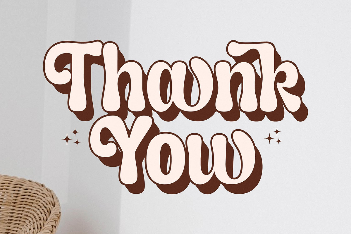 Asterah Quirkyn  Chunky Groovy Font, a Serif Font by Letterena Studios (Photo 15 of 15)