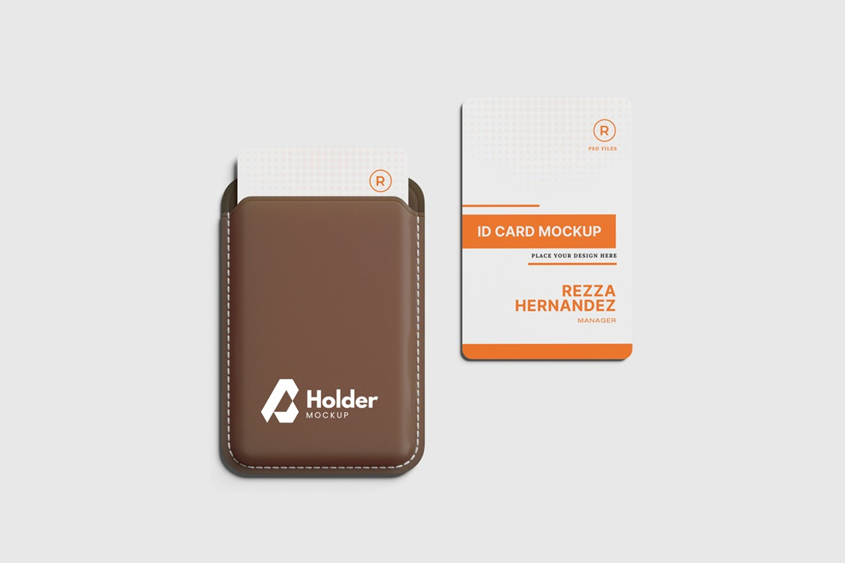 ID Card Mockup With Holder, a Product Mockup by AndikaGraphic (Photo 6 of 6)