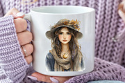 Watercolor Neutral Halloween Clipart, an Illustration by Rose Art (Thumbnail 5 of 7)