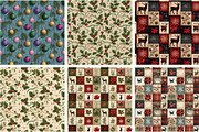 Vintage Christmas Paper Sublimation, an Illustration by Designking (Thumbnail 2 of 4)