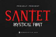 Santet, a Font by Dumadistyle (Thumbnail 1 of 8)