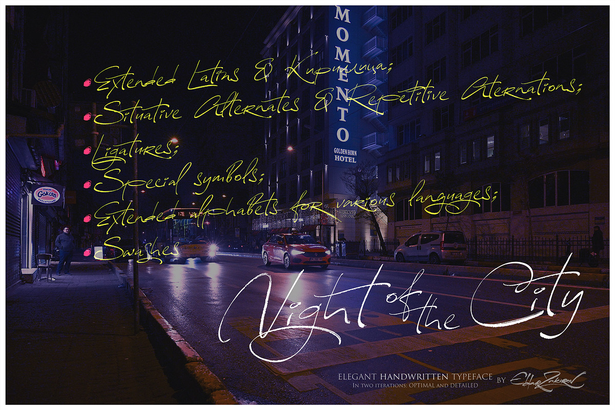 Reissfeder: Handwritten Typeface, a Handwritten Font by Eldar Zakirov's (Photo 3 of 29)