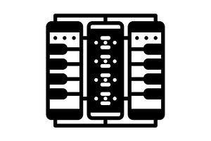 Servers database solid icon, a Solid Icon by Creative priyanka