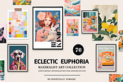 Vibrant Maximalist Wall Art Gallery, a Background Graphic by Essentially Nomadic (Thumbnail 1 of 9)