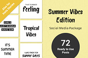 Summer Vibes Edition - Social Media, a Social Media Template by Annemiek van Luinen (Thumbnail 1 of 9)
