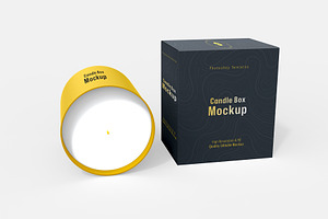 Candle Box Packaging Mockup, a Product Mockup by graphypix