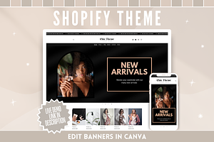 Chic Black & Rose Shopify Theme, a Shopify Template by SunshineStudioBoutique