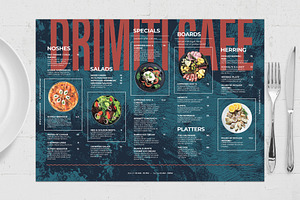 Restaurant Placemat Menu Template