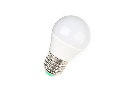 Energy saving bulb isolated on white background, a Technology Photo by AtlasStudio PRO