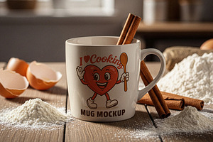 Porcelain Mug Mockup, a Cups & Container Mockup by Designer Dude