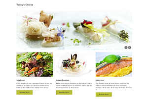 Restaurant Responsive One Page Theme