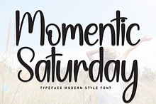 Momentic Saturday | Script Font