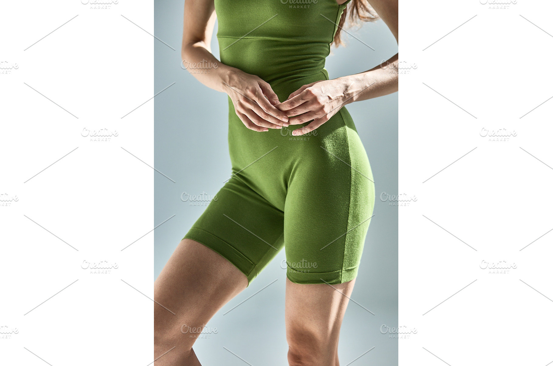 Fitness woman in green sportswear, a Beauty & Fashion Photo by wip3out
