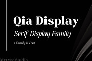 Qia Display - Serif Typeface, a Serif Font by Mytype Studio (Thumbnail 1 of 9)