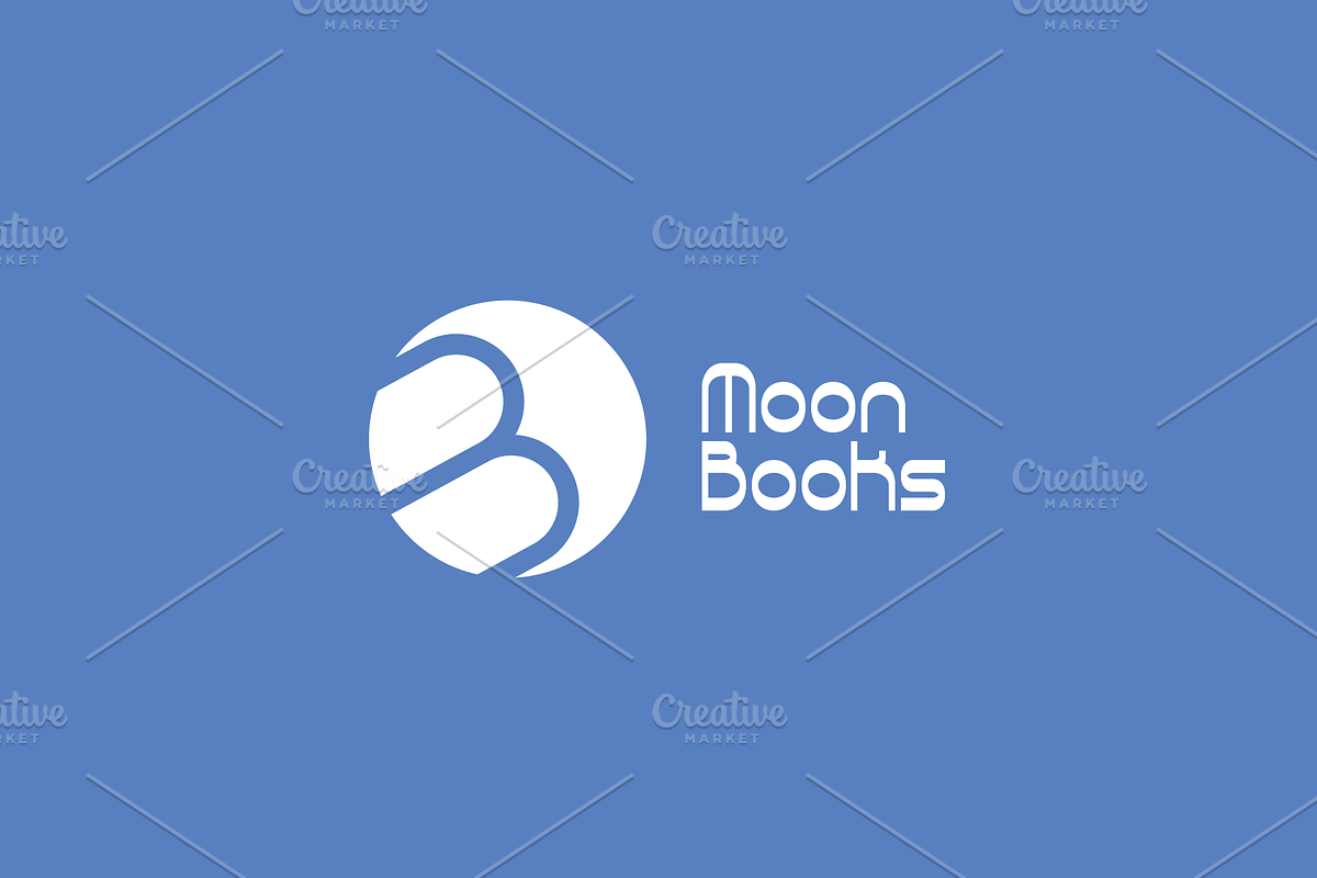 Moon Books logo, a Branding & Logo Template by MuzaInspires (Photo 1 of 5)