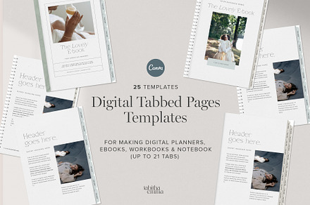 Interactive Tab Document Template, a Marketing Template by Tabitha Emma