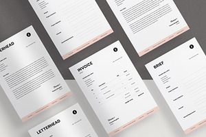 Invoice, Brief And Letterhead Design