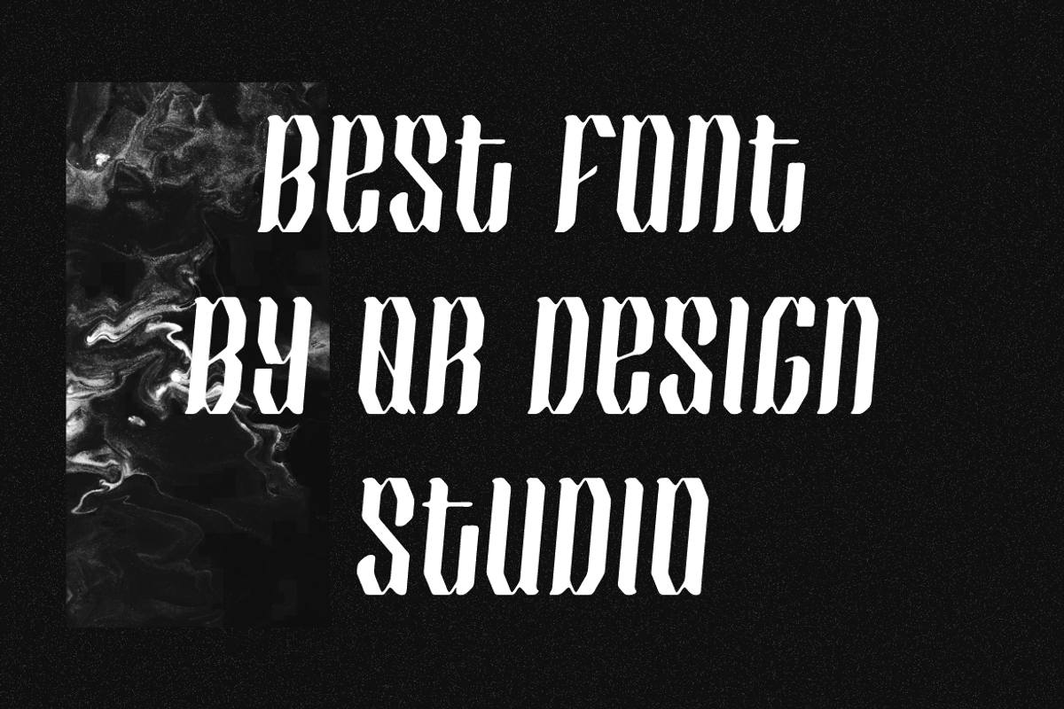 Quantune - Old English Font, a Blackletter Font by QR Design Studio (Photo 4 of 6)