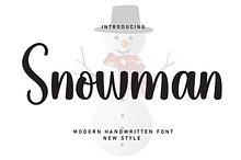 Snowman | Script Font