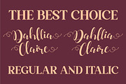 Dahllia Claire Script LS, a Script Font by GranzCreative (Thumbnail 6 of 20)