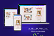 Floral Tabloid Funeral Program, a Brochure Template by Four C Graphic (Thumbnail 8 of 10)