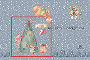 SWEET BUNNY CHRISTMAS, an Illustration by patriziamoscone (Thumbnail 4 of 8)