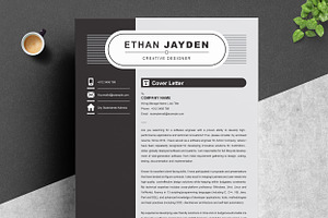 Black & White Resume Template