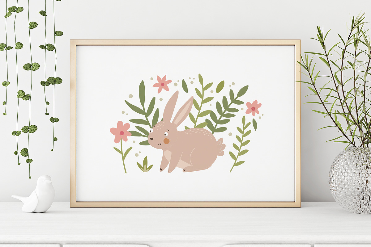 Easter Bunny Clipart, a Seasonal Illustration by Nadezhda Mikhailova (Photo 6 of 11)