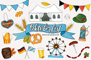 Oktoberfest Watercolor Graphics, an Illustration by Kileen Nicole Art (Thumbnail 1 of 5)