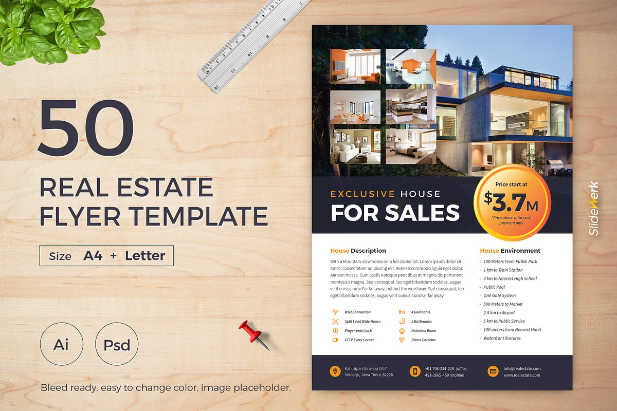 Real Estate Flyer 50 - Slidewerk, a Flyer Template by Slidewerk