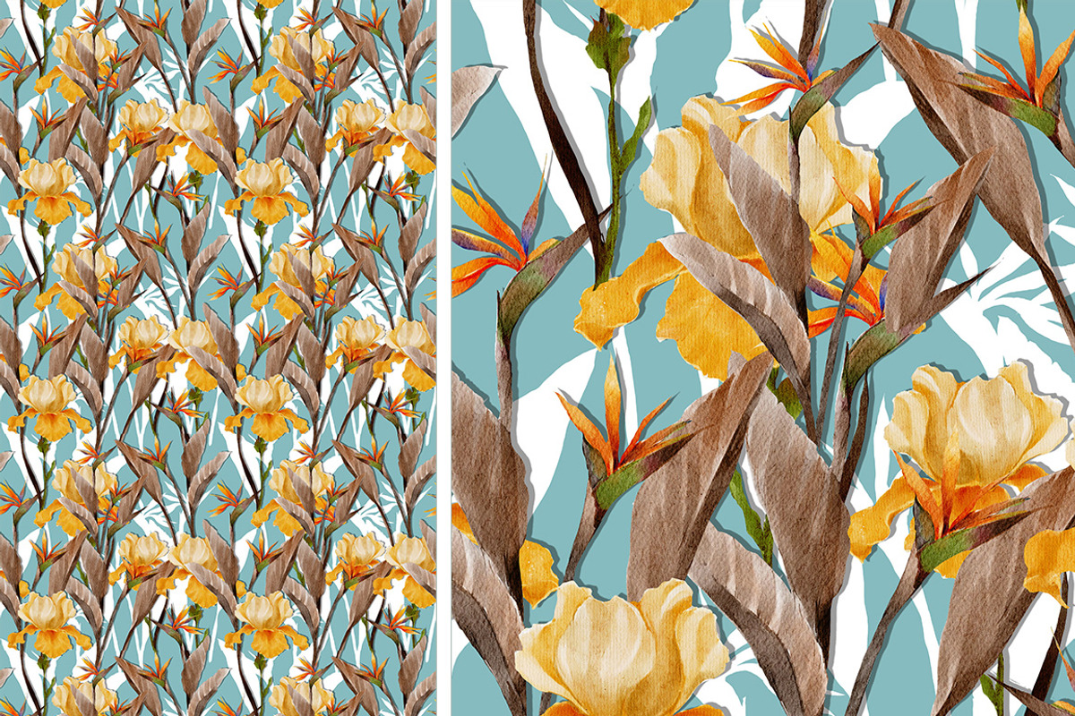 6 JPG+PSD /Flower Pattern, a Pattern Graphic by Theraphosath (Photo 6 of 7)