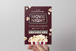 Movie Night Flyer Template