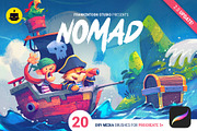 Nomad V.2 - Brush Pack for Procreate, a Brush Add-On by Frankentoon Store (Thumbnail 1 of 6)