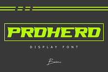 PROHERO -  Allcaps display font