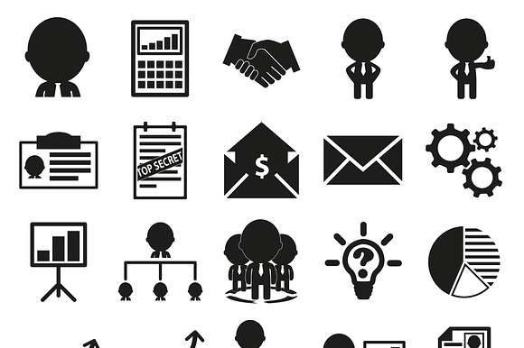 25 Business Icons Set