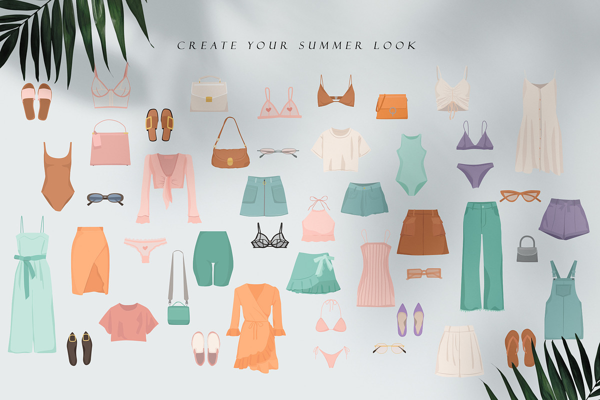 Big Summer Clothing Set, an Illustration by Katerine Kolak (Photo 6 of 7)