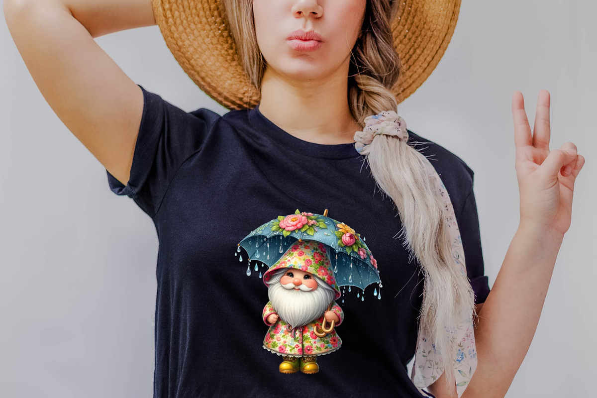Flower Girl Gnomes Sublimation Clipa, an Illustration by SVGArt (Photo 2 of 8)