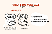 Mascot logo & coffee shop line art, a Graphic by Heartwarming Art (Thumbnail 2 of 12)