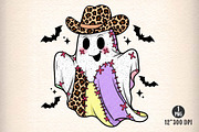 Patchwork Cowboy Ghost Halloween PNG, an Illustration by Dream Creation (Thumbnail 1 of 5)