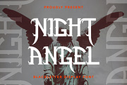 NightAngel -Blackletter Display Font, a Blackletter Font by AQR Studio (Thumbnail 1 of 10)